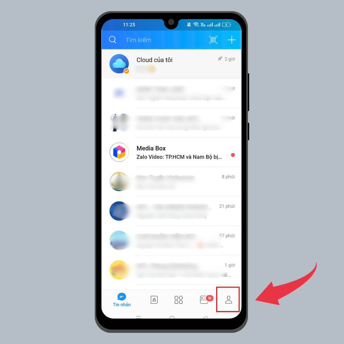Cách xem lịch sử đăng nhập Zalo - bước 1
