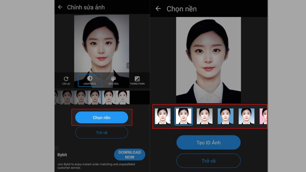 Chọn màu nền phù hợp