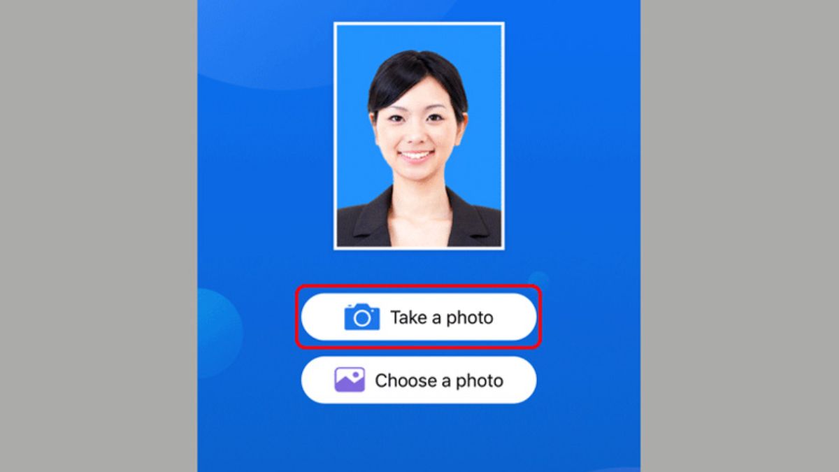 Chọn mục Take a Photo