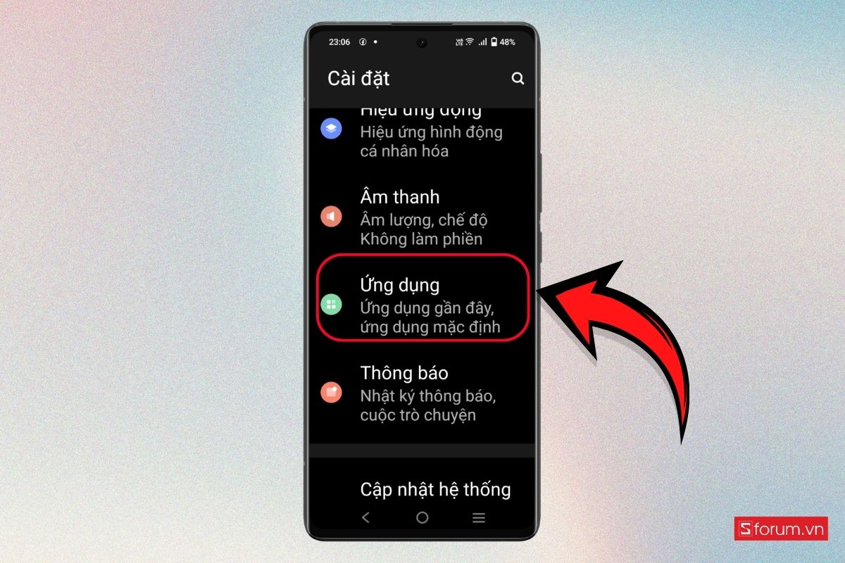 Xóa bộ nhớ đệm bàn phím trên Android bước 1