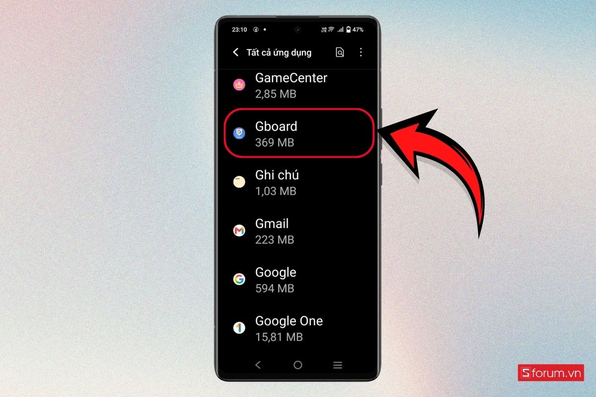 Xóa bộ nhớ đệm bàn phím trên Android bước 2