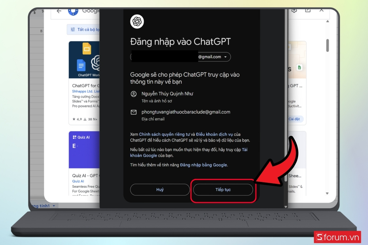 Cách thêm ChatGPT vào Google Sheet chi tiết bước 6