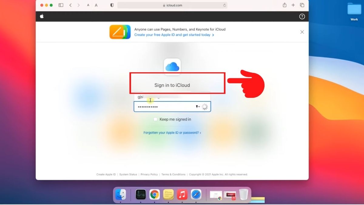 Hướng dẫn cách đăng xuất qua trang iCloud.com - bước 1