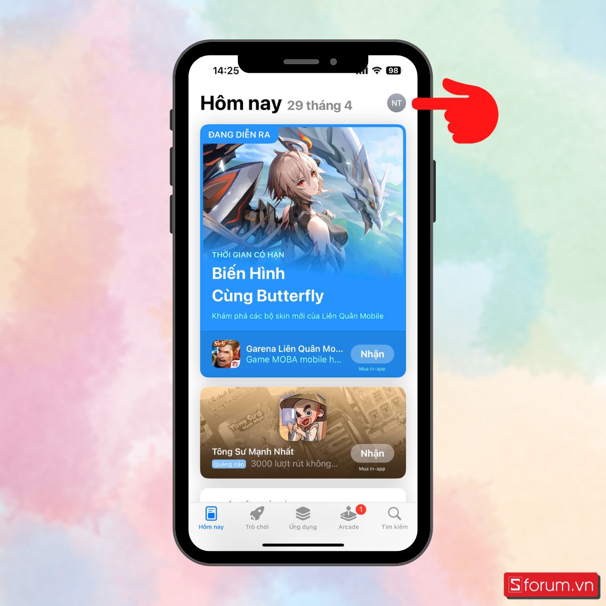Cách đổi ngôn ngữ app store trực tiếp trên ứng dụng-B1