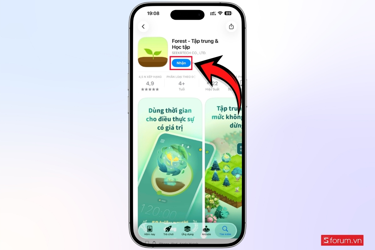 Cách tải và cài đặt Forest để bắt đầu sử dụng bước 2