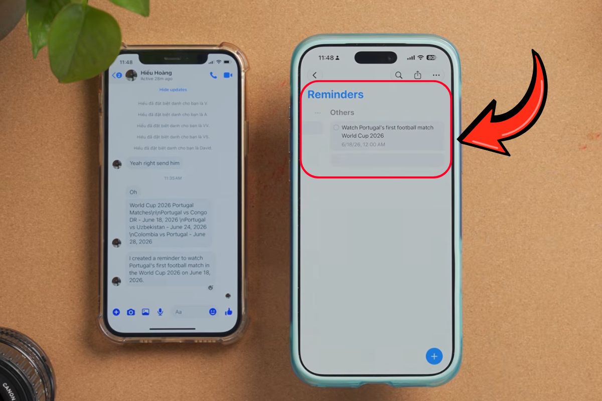 Siri tạo lời nhắc từ nội dung vừa tìm kiếm bước 2