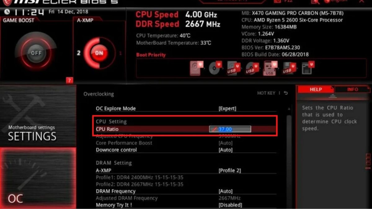 Hướng dẫn cách Overclock CPU an toàn bước 2