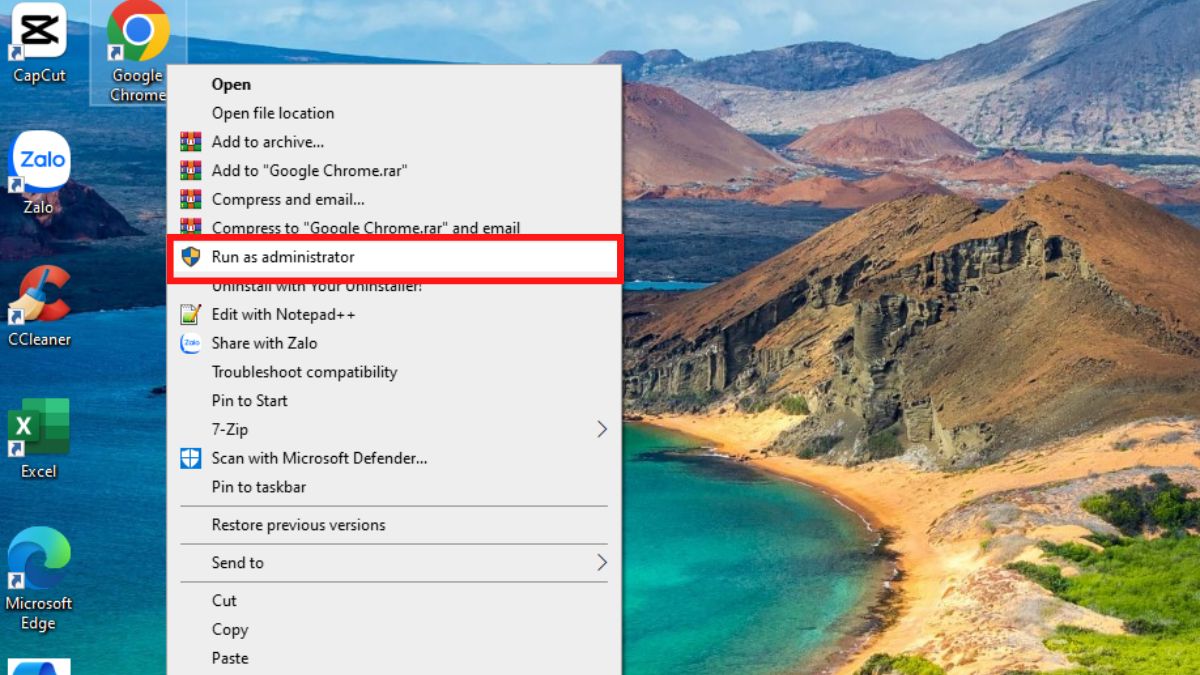 Mở quyền ứng dụng Admin thủ công