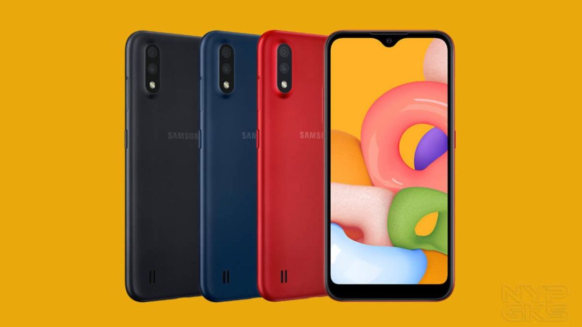Samsung Galaxy A01 là mẫu Samsung 2 mắt đơn giản, dễ dùng