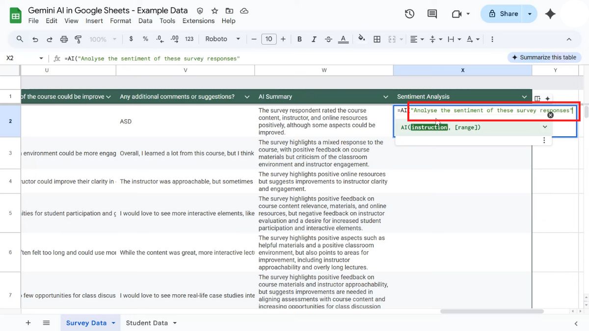 Mách bạn cách sử dụng hàm AI trong Google Sheet với đầy đủ tính năng-10