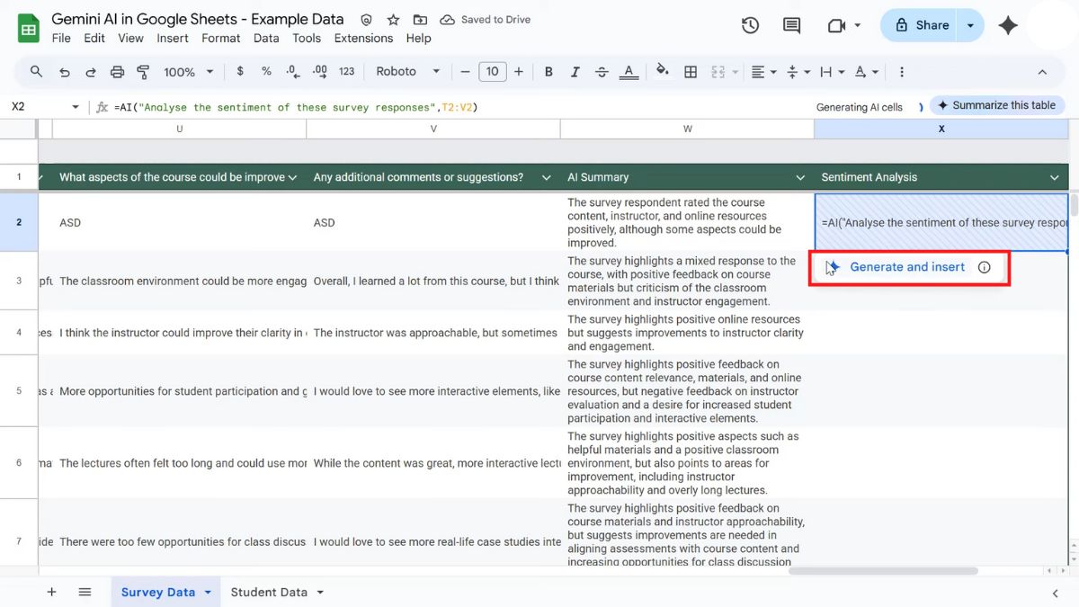 Mách bạn cách sử dụng hàm AI trong Google Sheet với đầy đủ tính năng-12