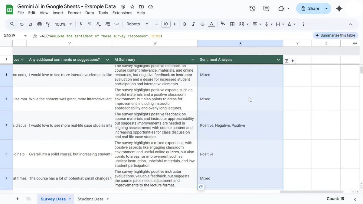 Mách bạn cách sử dụng hàm AI trong Google Sheet với đầy đủ tính năng-13