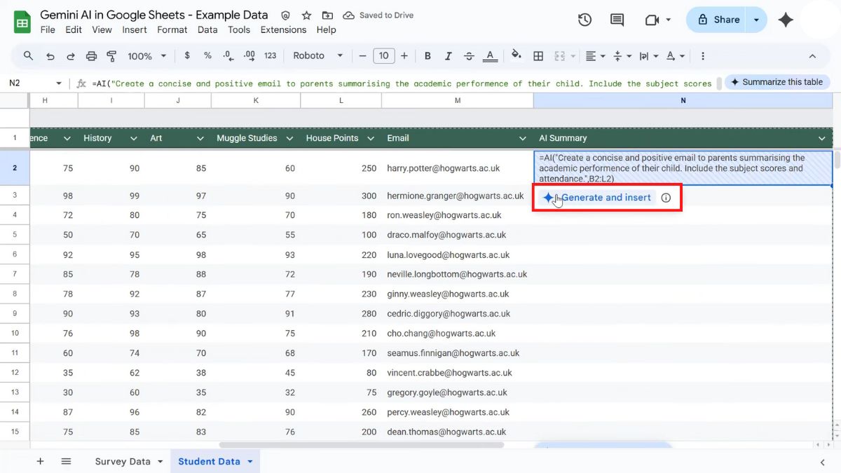 Mách bạn cách sử dụng hàm AI trong Google Sheet với đầy đủ tính năng-15