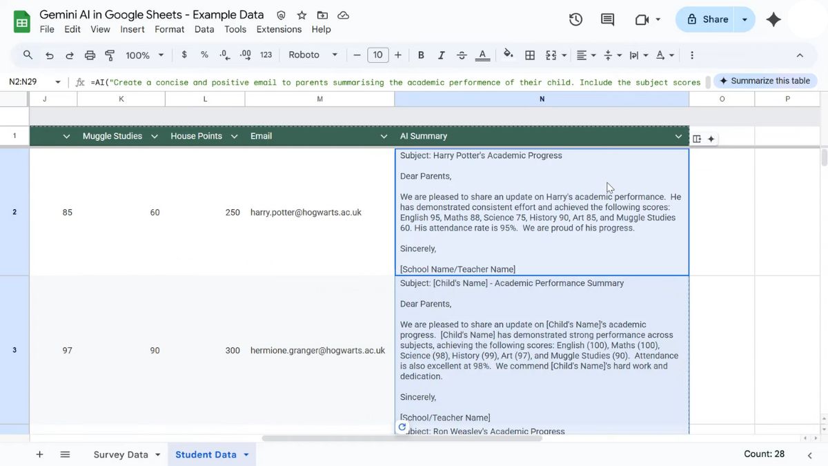 Mách bạn cách sử dụng hàm AI trong Google Sheet với đầy đủ tính năng-16