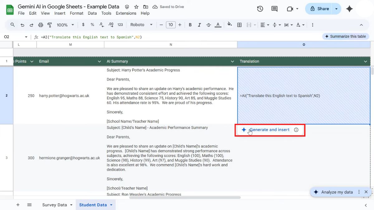 Mách bạn cách sử dụng hàm AI trong Google Sheet với đầy đủ tính năng-19
