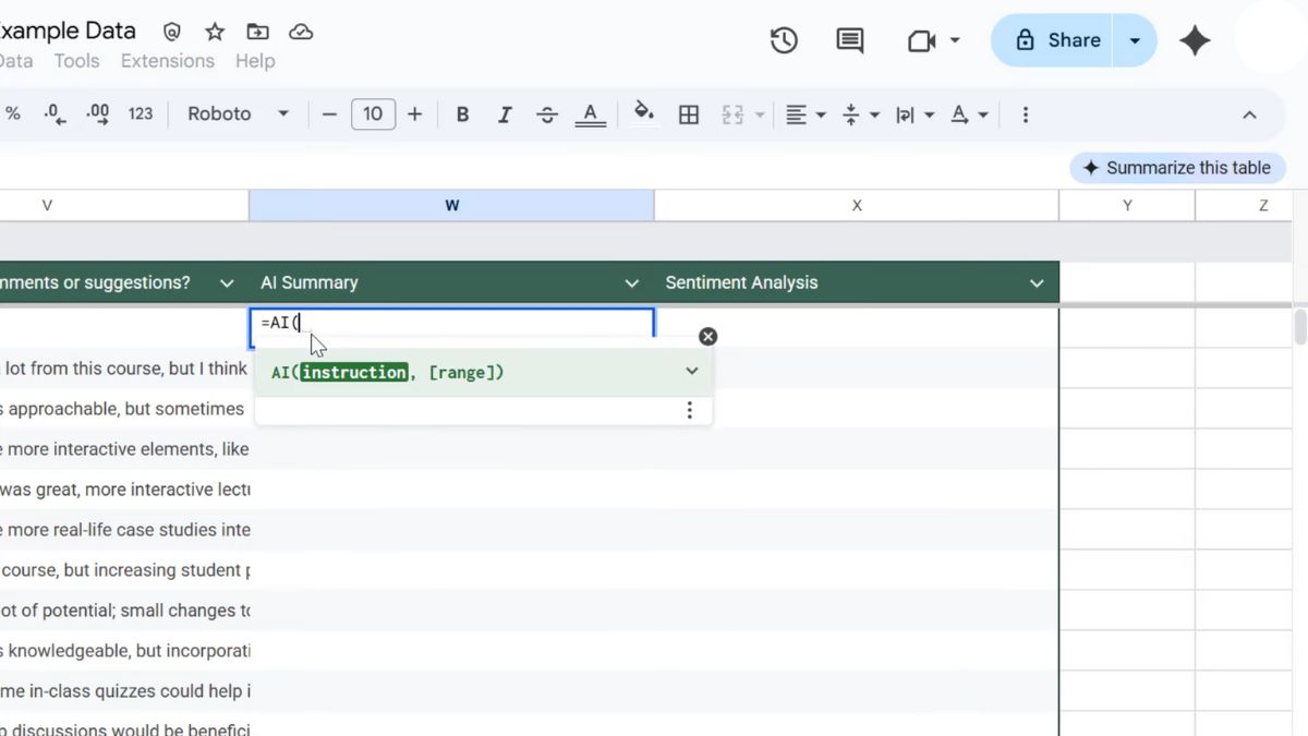 Mách bạn cách sử dụng hàm AI trong Google Sheet với đầy đủ tính năng-4