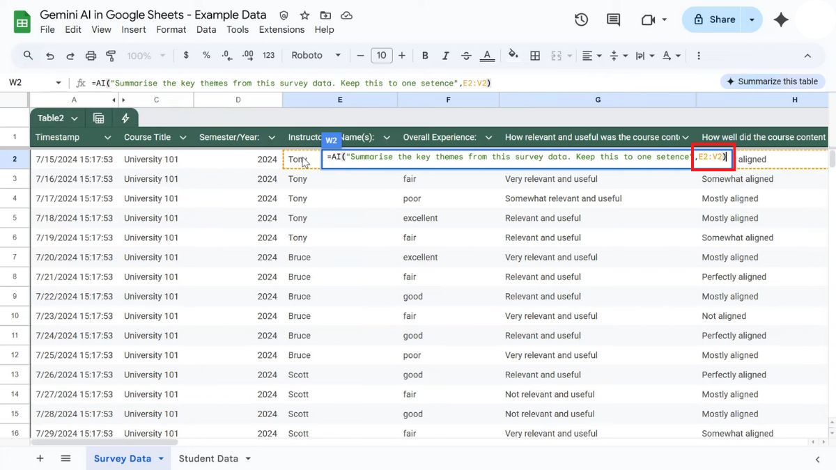Mách bạn cách sử dụng hàm AI trong Google Sheet với đầy đủ tính năng-6