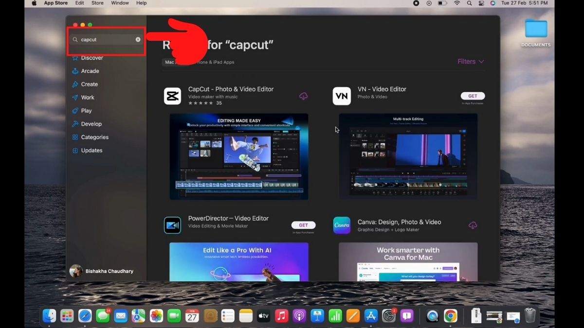 Hướng dẫn cách tải Capcut cho Macbook - bước 1