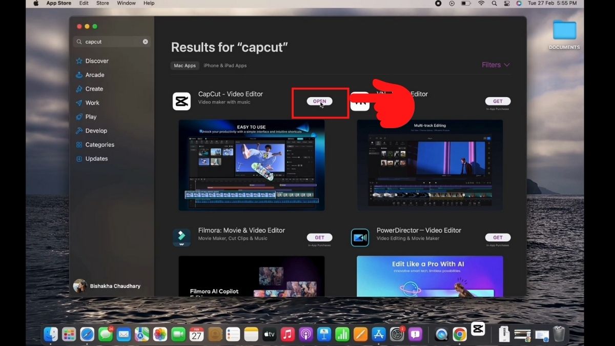 Hướng dẫn cách tải Capcut cho Macbook - bước 3