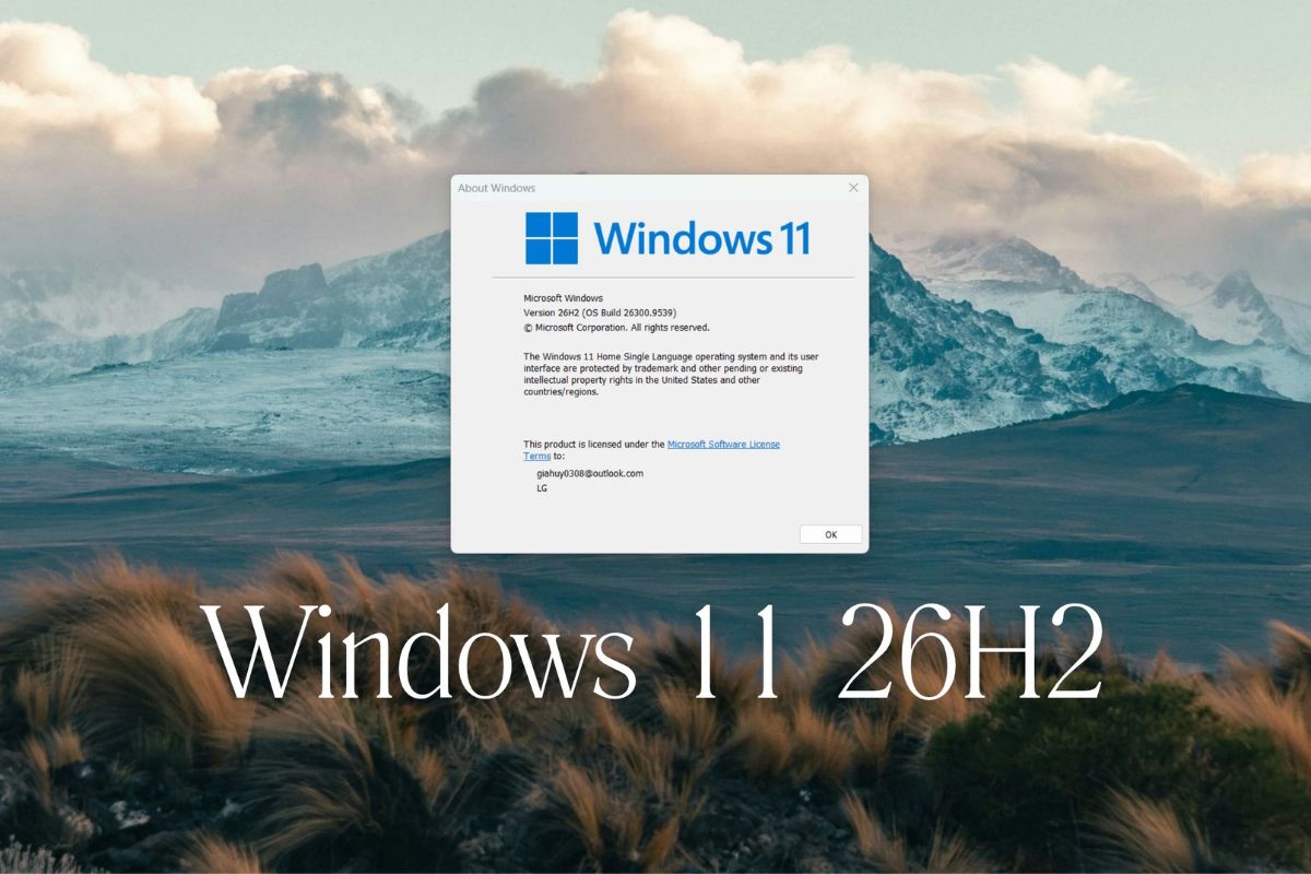 Lưu ý khi cài đặt giúp Windows 11 26H2 chỉ dùng 2,5 GB RAM
