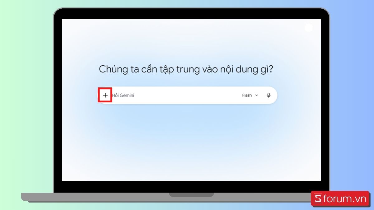 Bước 2: Chọn dấu + ở ô tìm kiếm.