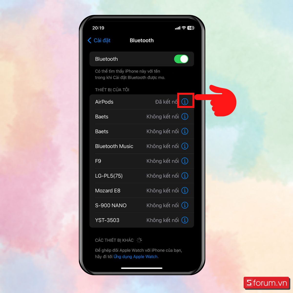 Thiết lập cài đặt điều khiển cuộc gọi - Truy cập cài đặt AirPods trên iPhone