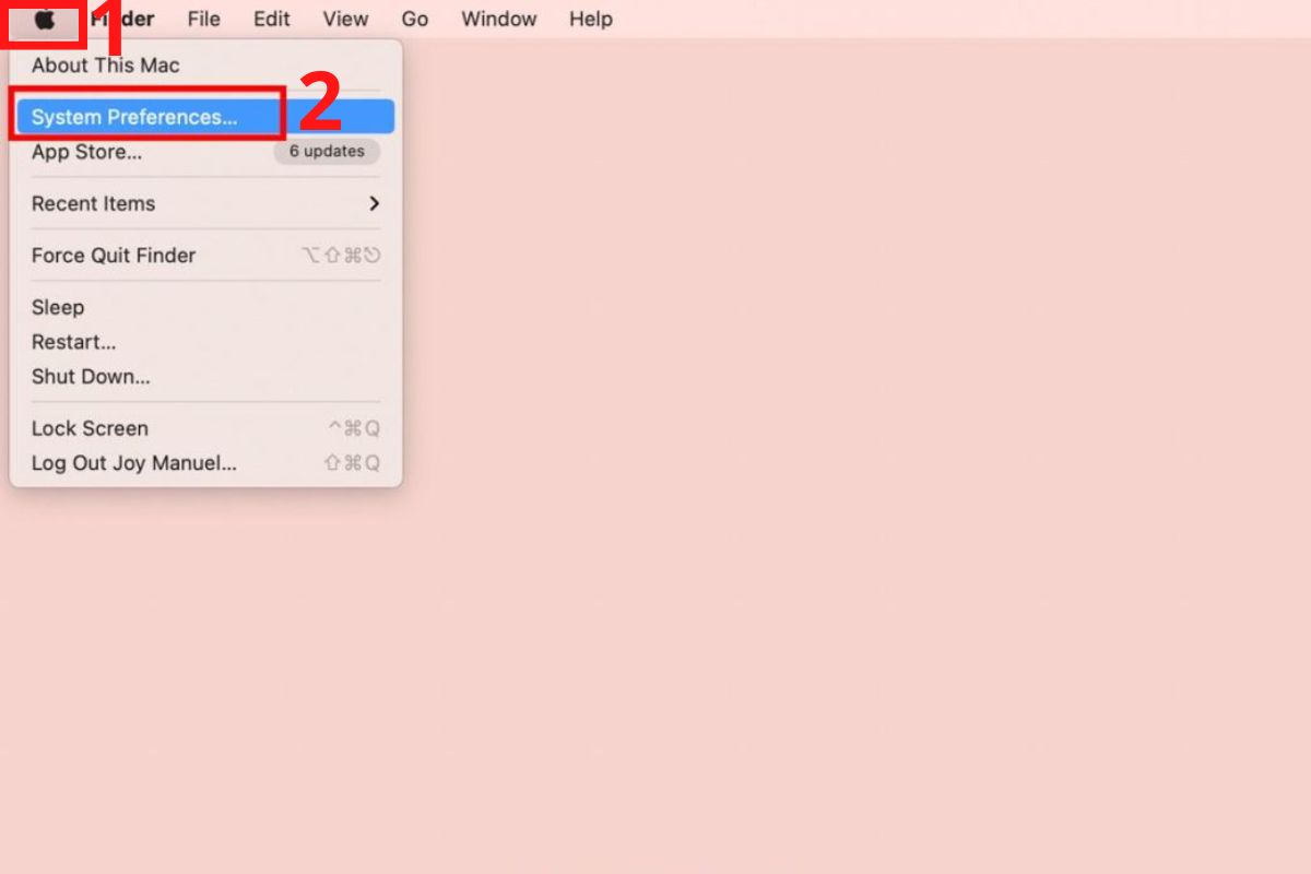 Cách đổi tên tai nghe AirPods trên MacBook - Mở phần cài đặt hệ thống trên MacBook