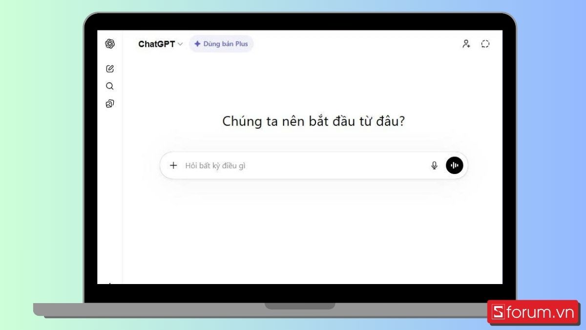 Bước 1: Mở ChatGPT và đăng nhập.