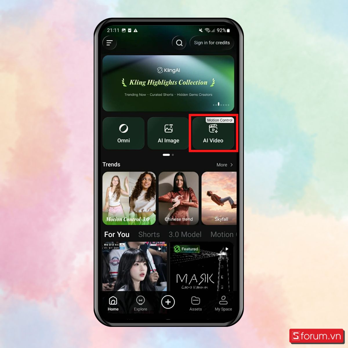 Cách làm video trend xem bóng chày Hàn Quốc bằng ứng dụng Kling AI-1