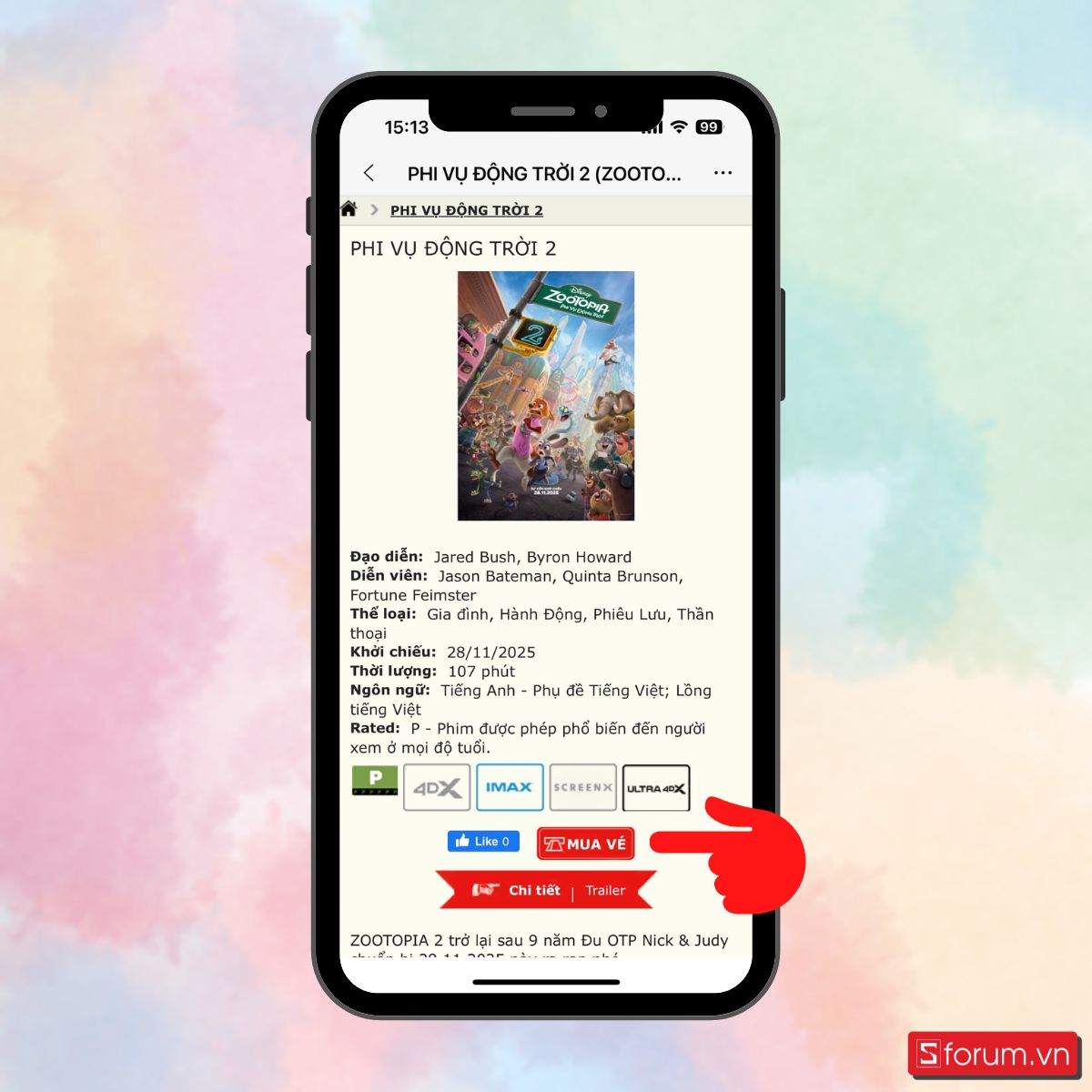 Mách bạn cách mua vé Zootopia 2 cực tiện lợi - CGV 1