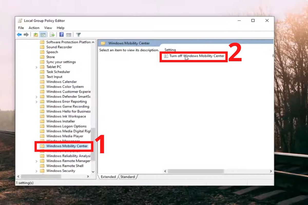 Tắt phím Fn bằng Windows Mobility Center - Tiếp tục vào Windows Mobility Center, chọn Turn off Mobility Center