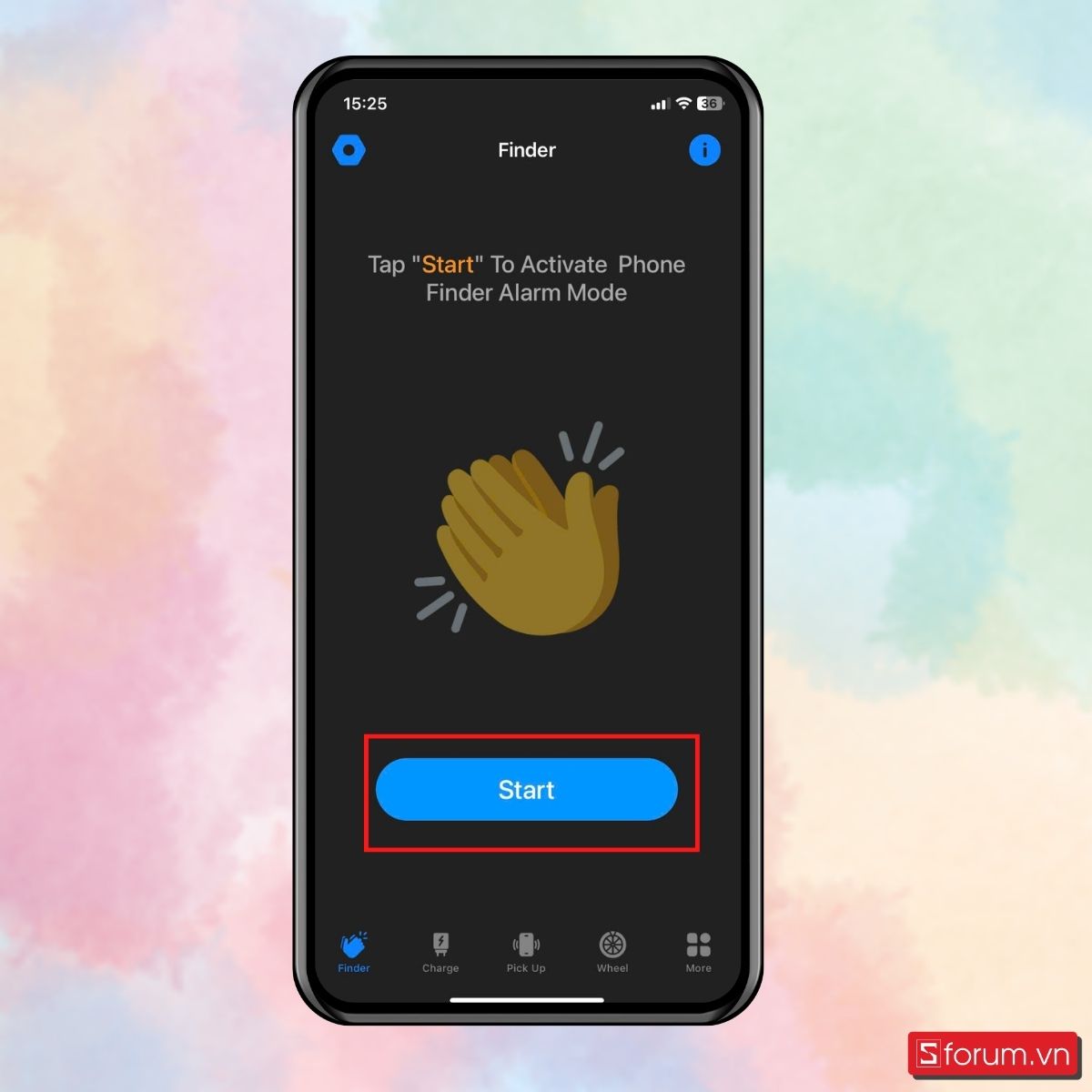 Bước 1: Finder – Tìm điện thoại