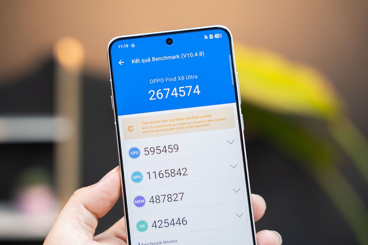 Nhiệt độ thiết bị ảnh hưởng đến điểm AnTuTu khi thực hiện bài test mô phỏng