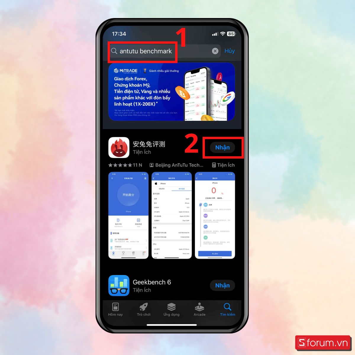 Tải và cài đặt ứng dụng AnTuTu Benchmark