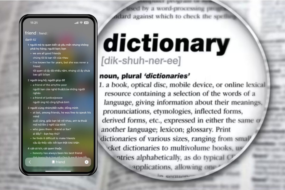 Hướng dẫn cách tra từ điển trực tiếp trên iPhone siêu nhanh ai cũng nên biết