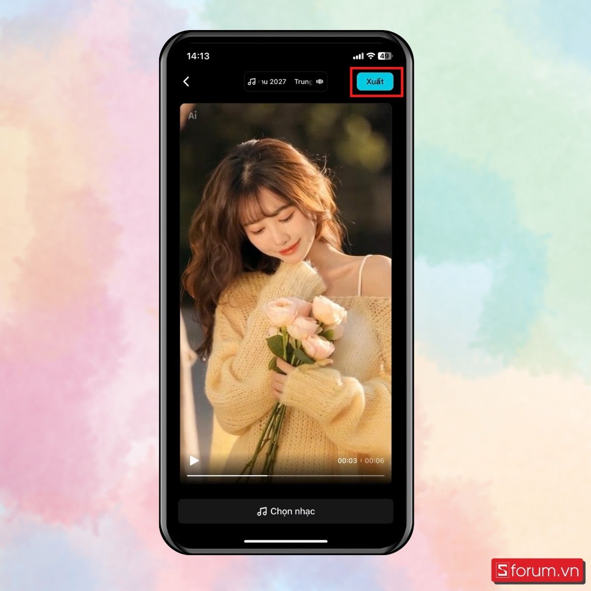 Bước 5: Xem và xuất video.