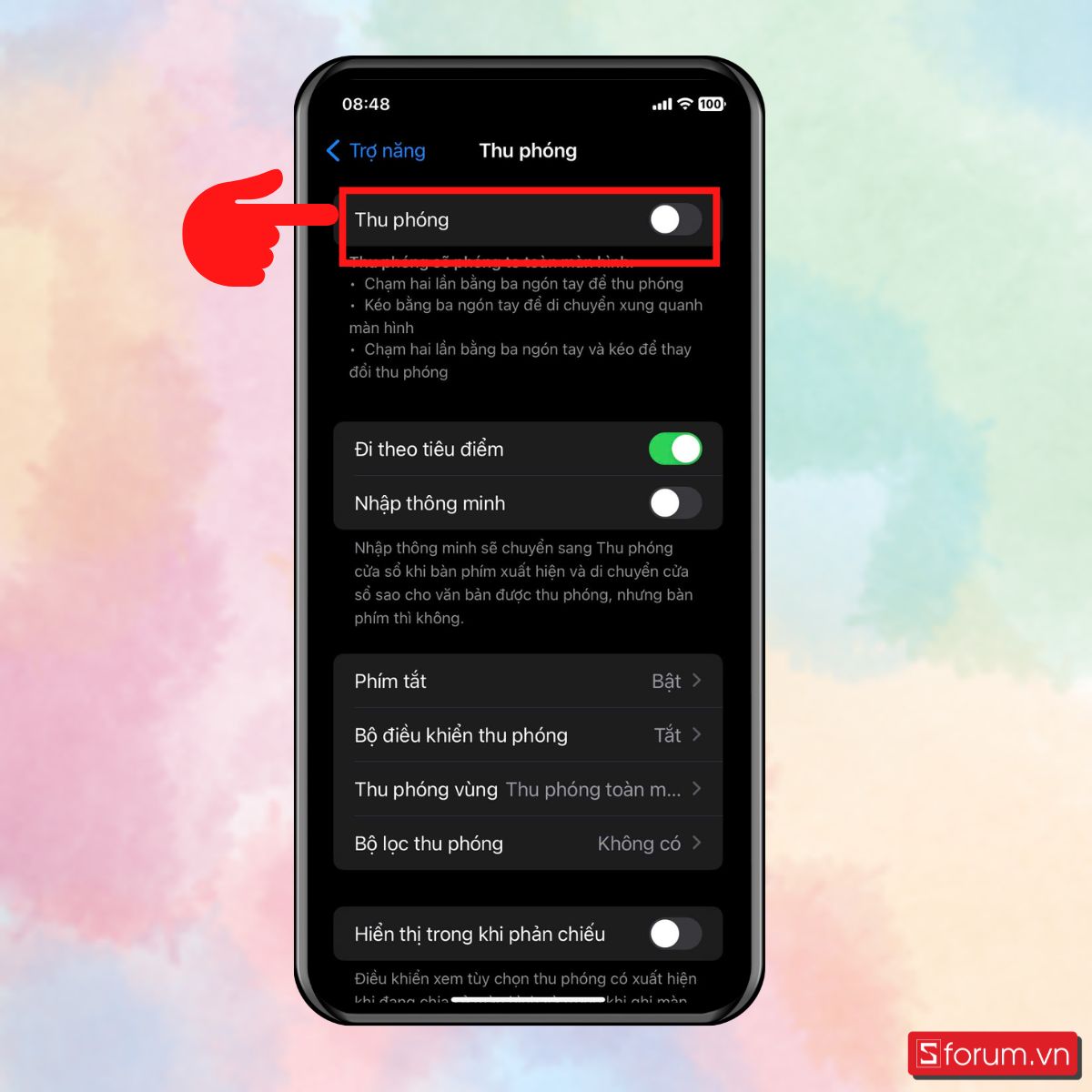Tắt Display Zoom khi iPhone không xoay được màn hình - bước 2