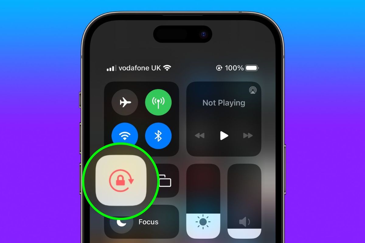 iPhone không xoay được màn hình do bật khóa xoay màn