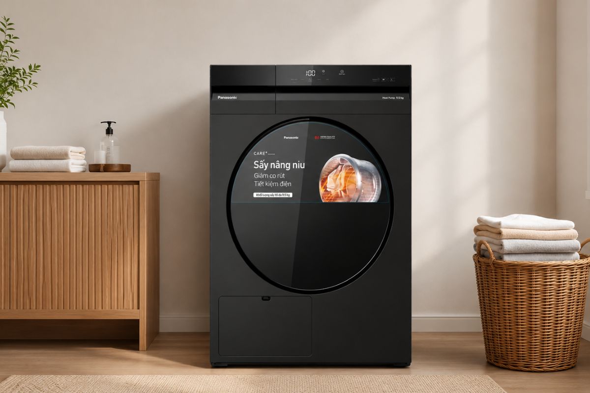 Máy sấy Panasonic bơm nhiệt 9.5kg 2026 (NH-XJ19D2BVT)