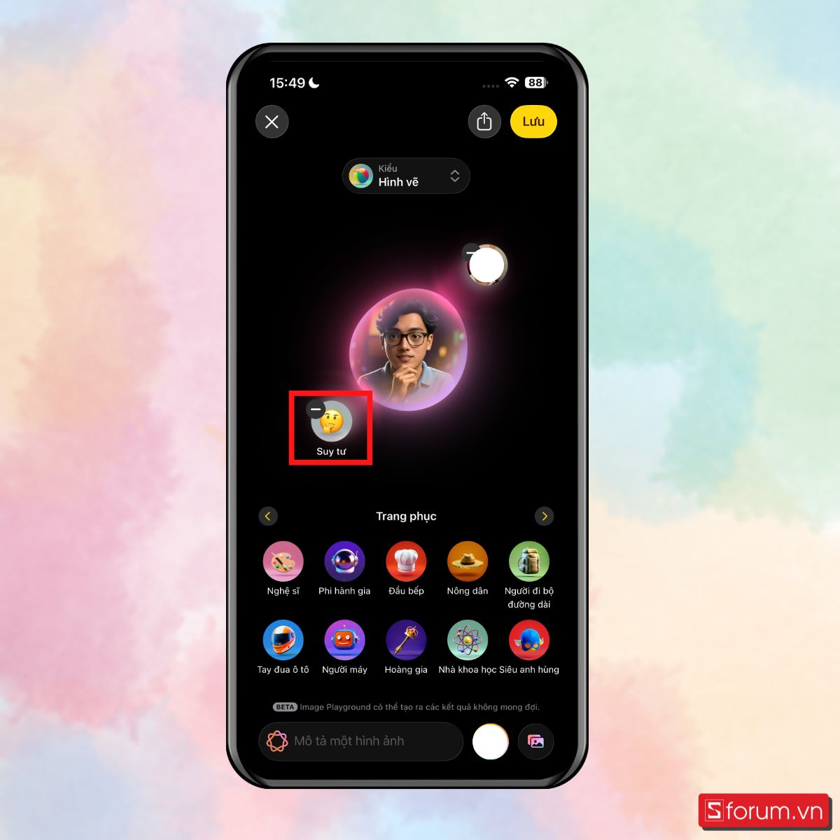Cách sáng tạo không giới hạn với tính năng Playground AI trên iPhone - Thêm cả biểu tượng cảm xúc vào ảnh