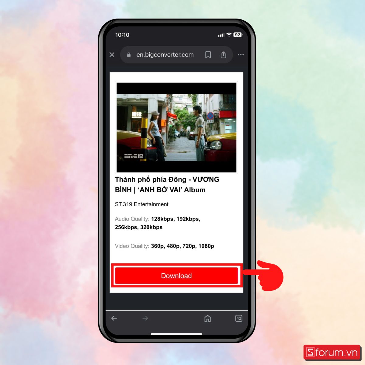 Bước 3: Chọn Download.