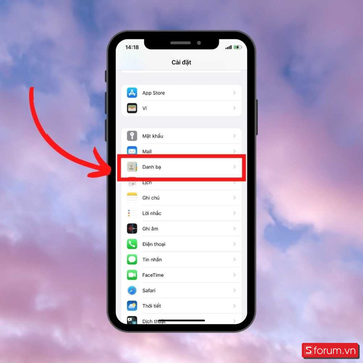 Lấy lại danh bạ bị mất số qua Sim - bước 1