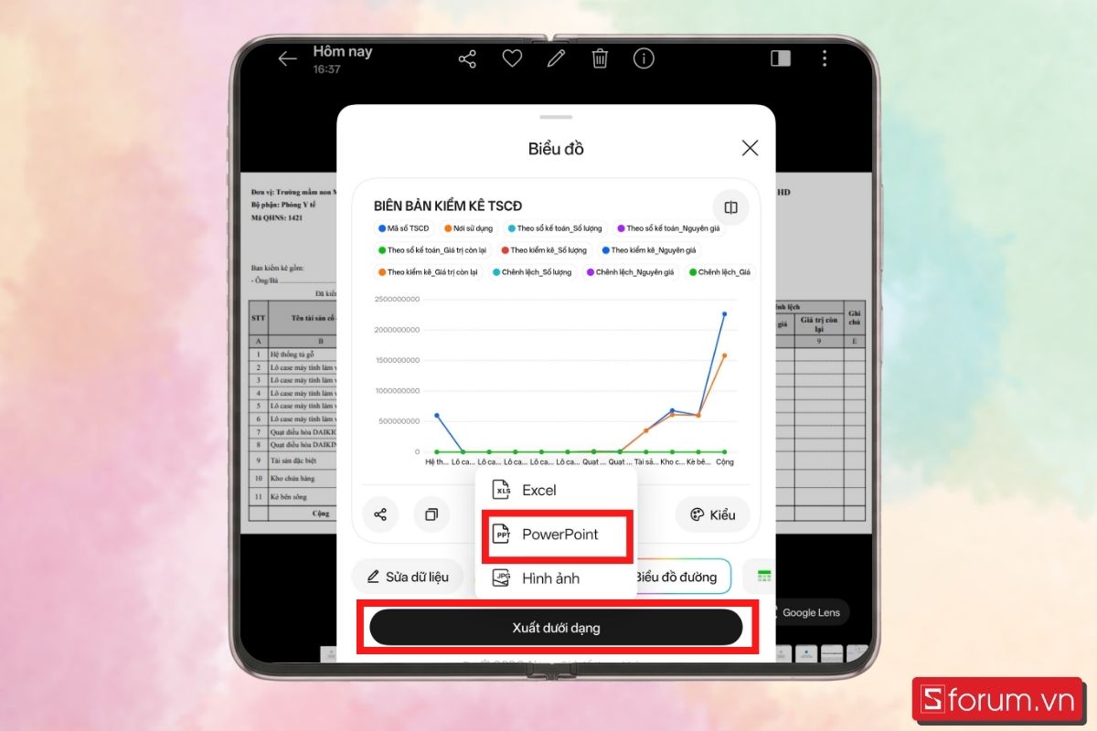 Bước 5: Xuất sang dạng Slide