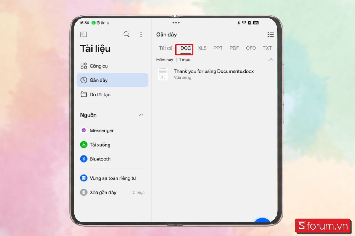 Bước 2: Mở tài liệu cần tạo