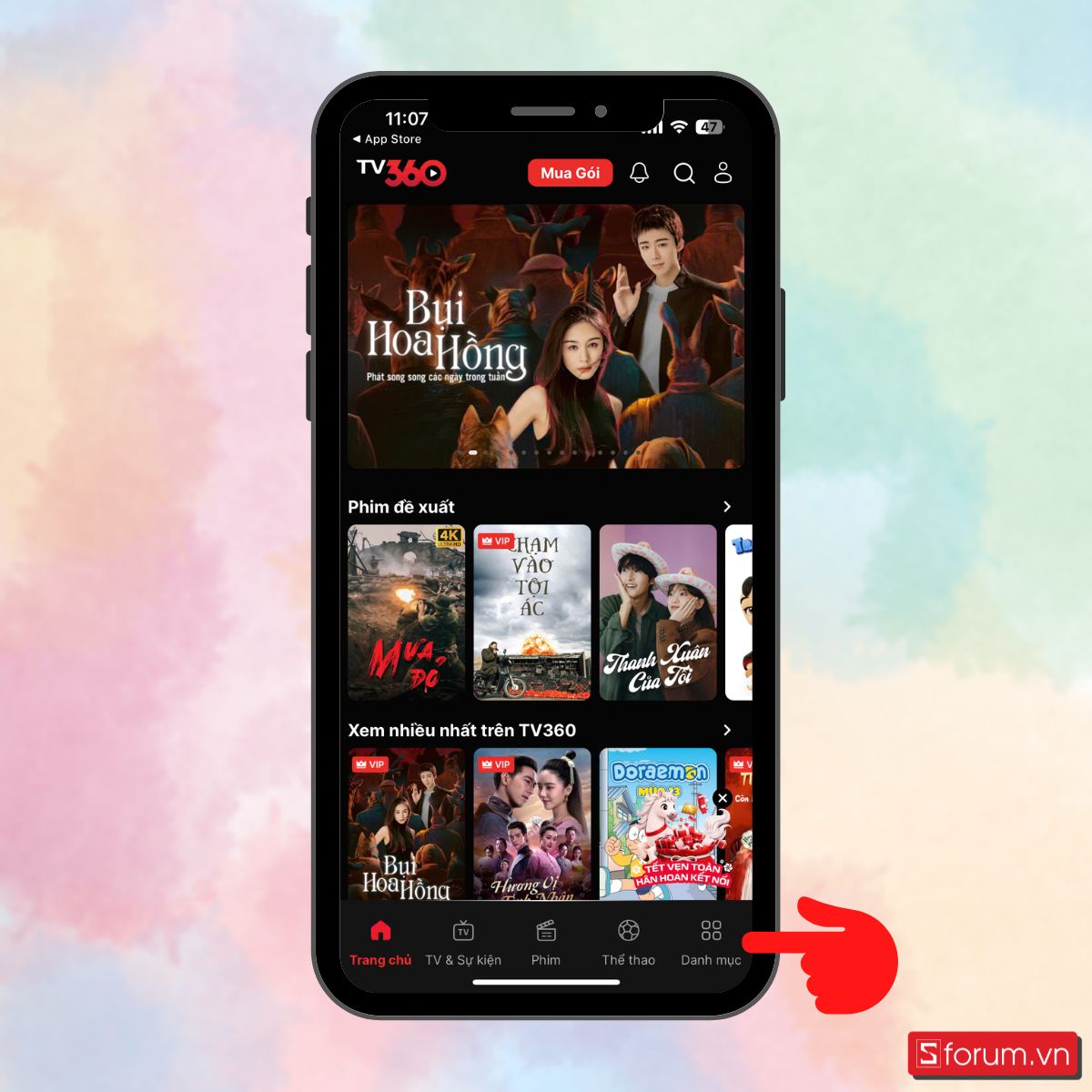 Cách xem thông tin chính phủ trên TV360-6