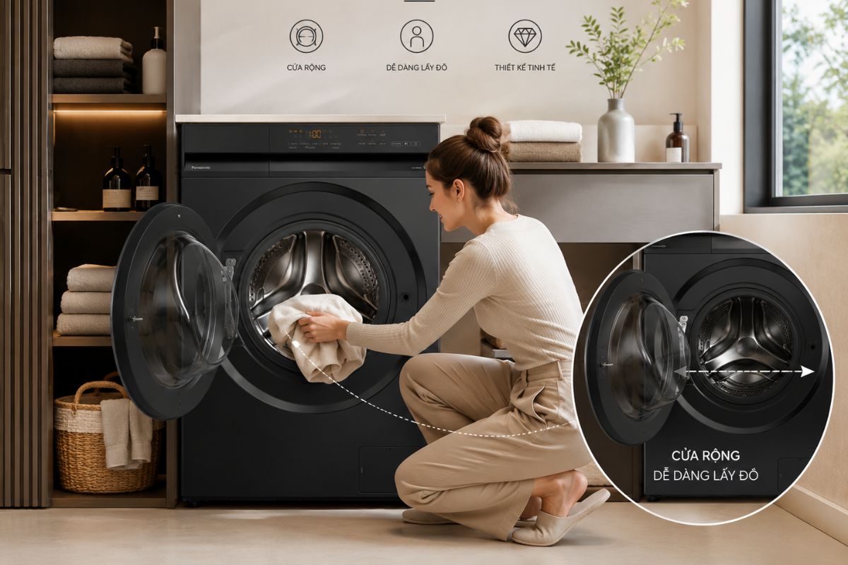 Máy giặt Panasonic cửa ngang 10kg 2026 (NA-20VDG1BVT)