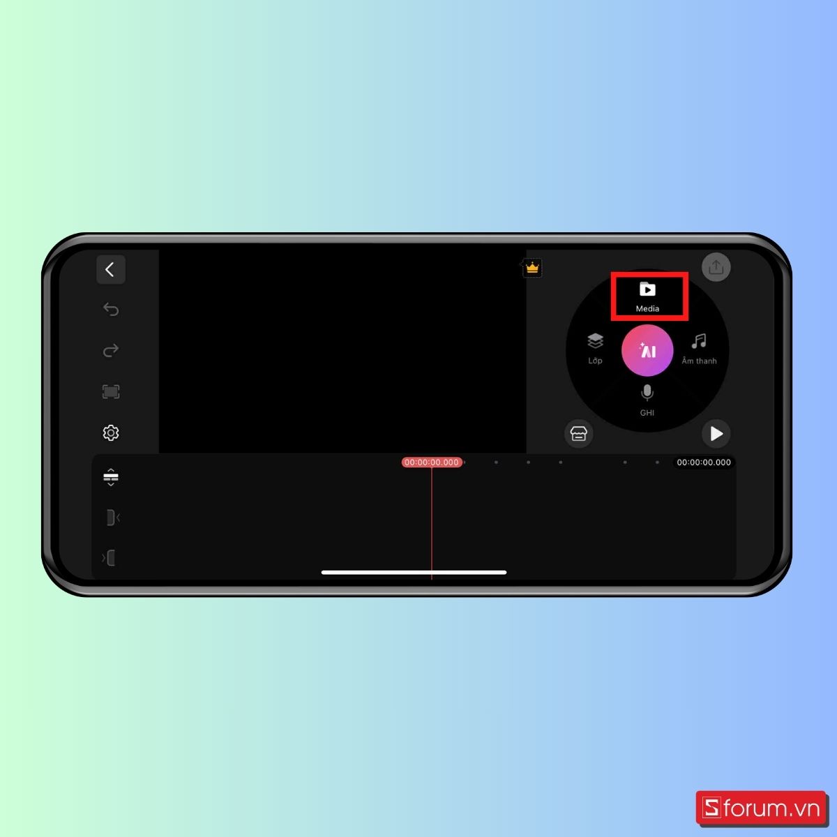 Cách tua nhanh video trên iPhone bằng KineMaster - bước 4