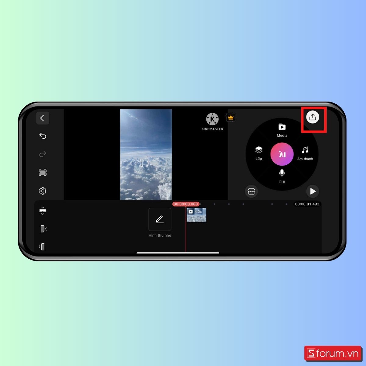 Cách tua nhanh video trên iPhone bằng KineMaster - bước 7