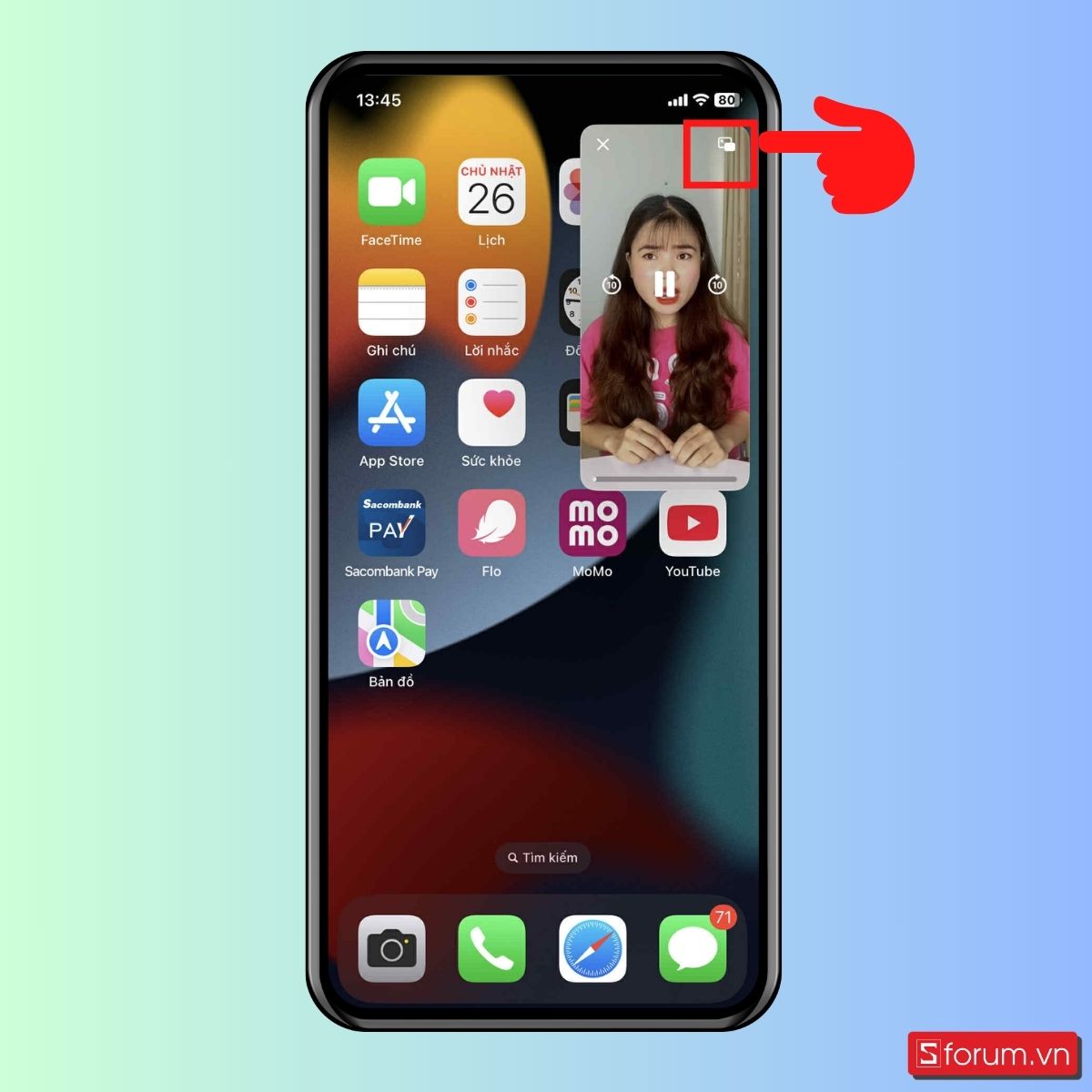 Cách tăng, giảm tốc độ phát video trên iPhone - bước 1