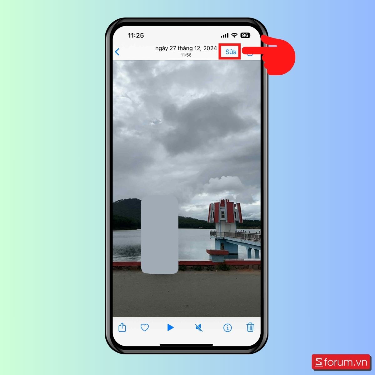 Cách tua nhanh video trực tiếp trên iPhone - bước 2